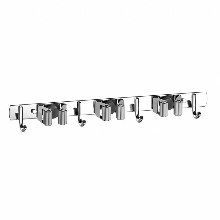 König Design Besenhalterung Wand, Schwerlast Gerätehalter Selbstklebend, Besenhalter mit Nails Insta