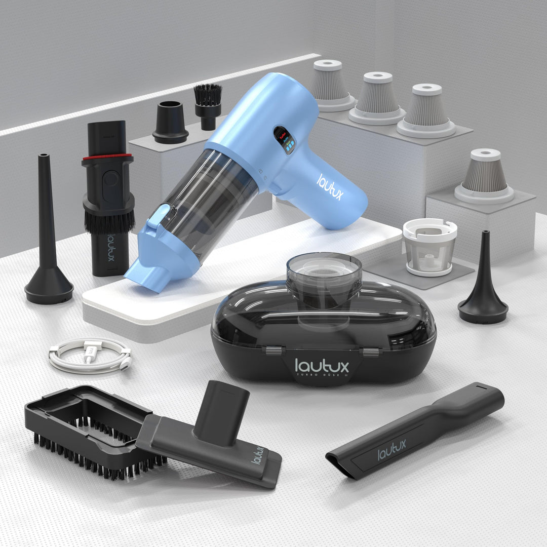 Turbotastic Pro 2 Handstaubsauger – 120W, 18.000Pa, bis 60 Min Laufzeit, HEPA-Filter, LED-Display, 4