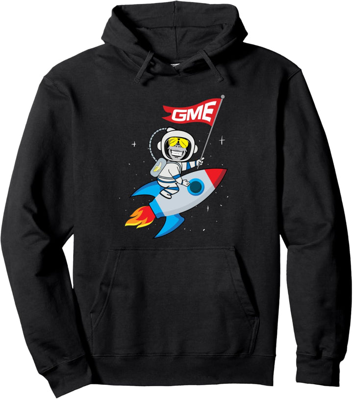 Apes To The Moon $GME Short Squeeze Pullover Hoodie