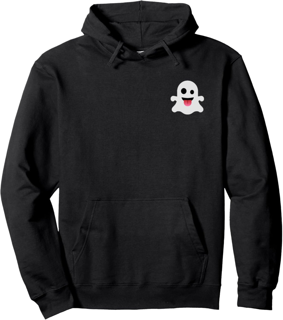 Ghost with Stuck-Out Tongue Icon Fun Ghosts Lover Halloween Pullover Hoodie