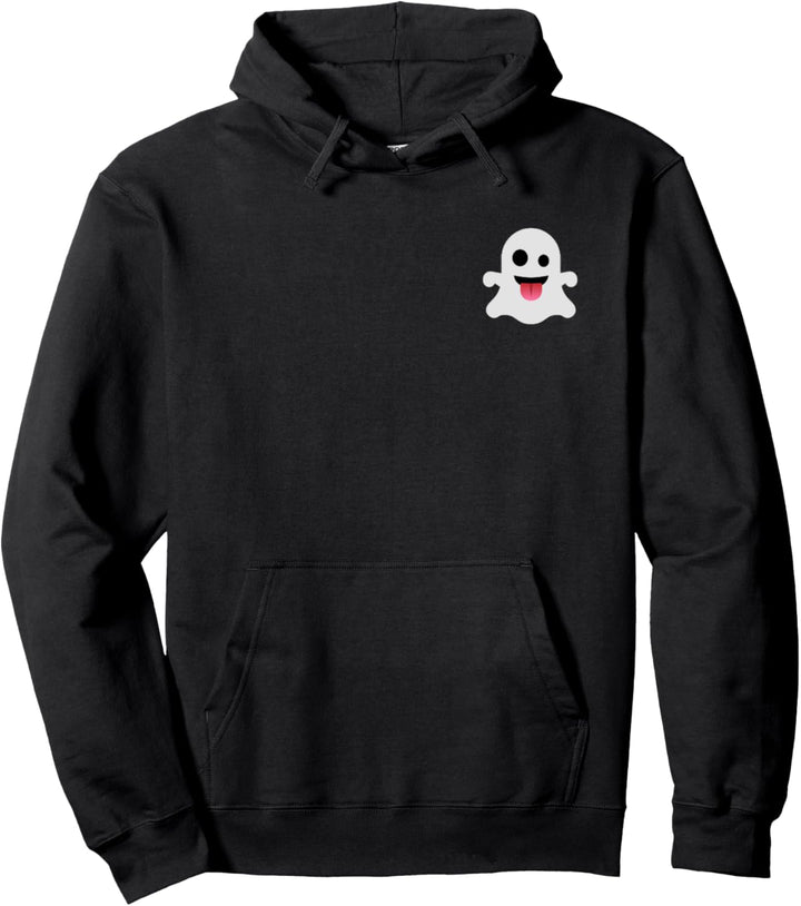 Ghost with Stuck-Out Tongue Icon Fun Ghosts Lover Halloween Pullover Hoodie