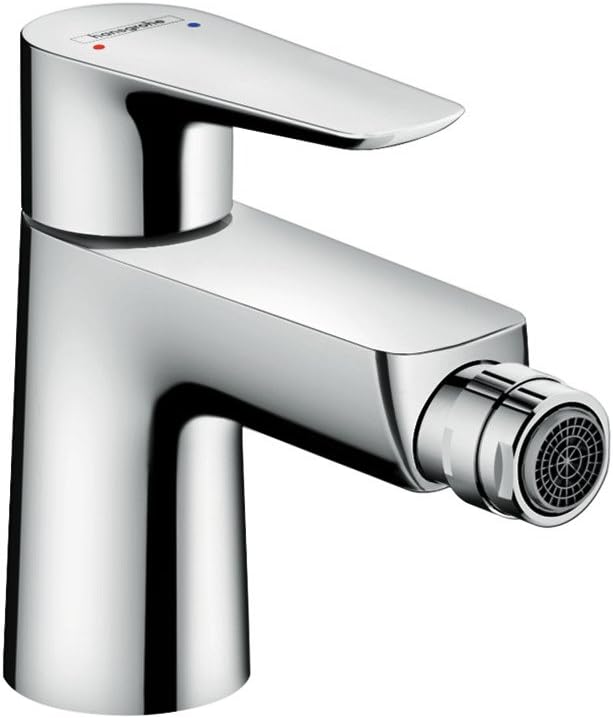 hansgrohe Talis E Einhebel-Bidetarmatur mit Zugstangen-Ablaufgarnitur, Chrom Chrom mit Zugstangen-Ab