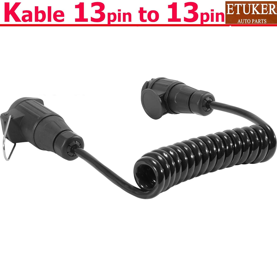 Anhänger Verlängerungskabel 13 Adrig Max.1.9M,13 auf 13 Adapter Anhänger Verlängerung Kabelverbinder