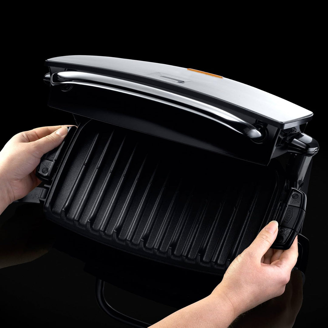 George Foreman 14525-56 Fitnessgrill Grill&amp;Melt, Kontaktgrill, Panini- und Sandwichgrill, 26,5 x 16