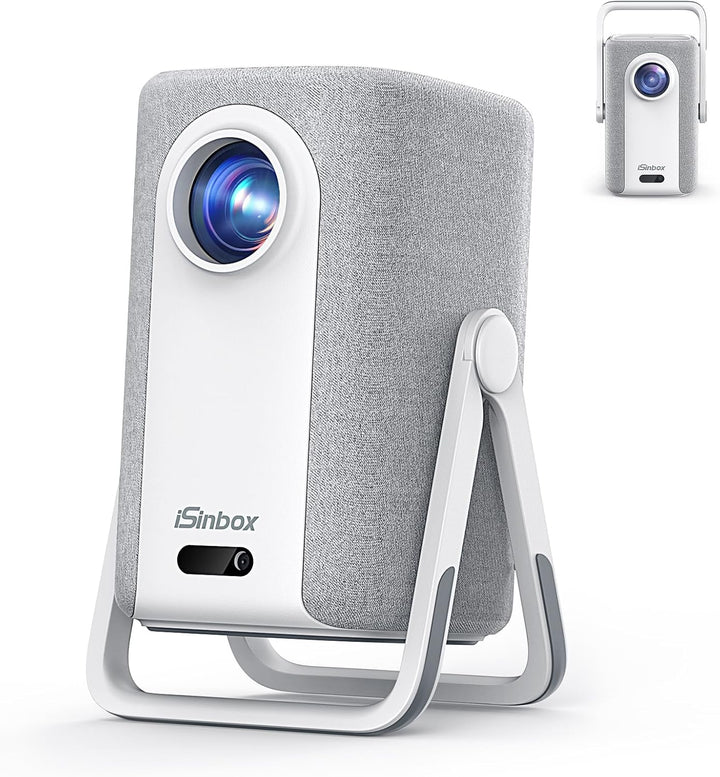 Beamer 4K mit Netflix, iSinbox 1200ANSI 4K Heimkino & Outdoor kurzdistanz Beamer, Smart projektor mi