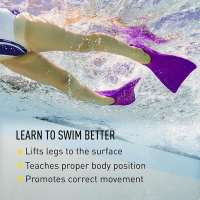 FINIS Kinder Booster Swim Fin, Purple, 6-8