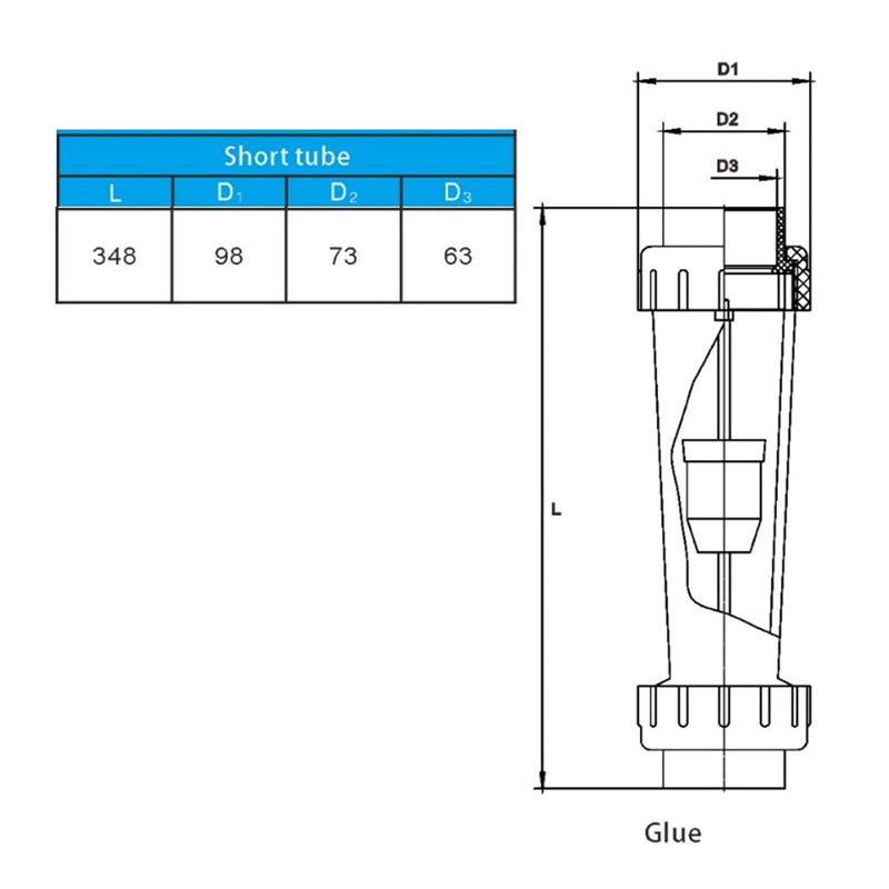 Wasserdurchflussmesser Flüssigkeitsdurchflussmesser Leichter Durchflussmesser 1,6‑16 M³/h Flüssigkei