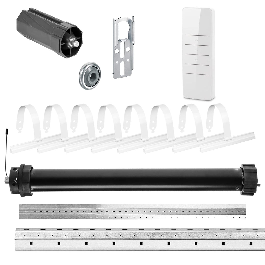 NOBILY Rolladen-Komplett-Set f. 60mm Achtkantwelle Mechanischer Funk Maxi-Rolladenmotor PR5 20Nm + M