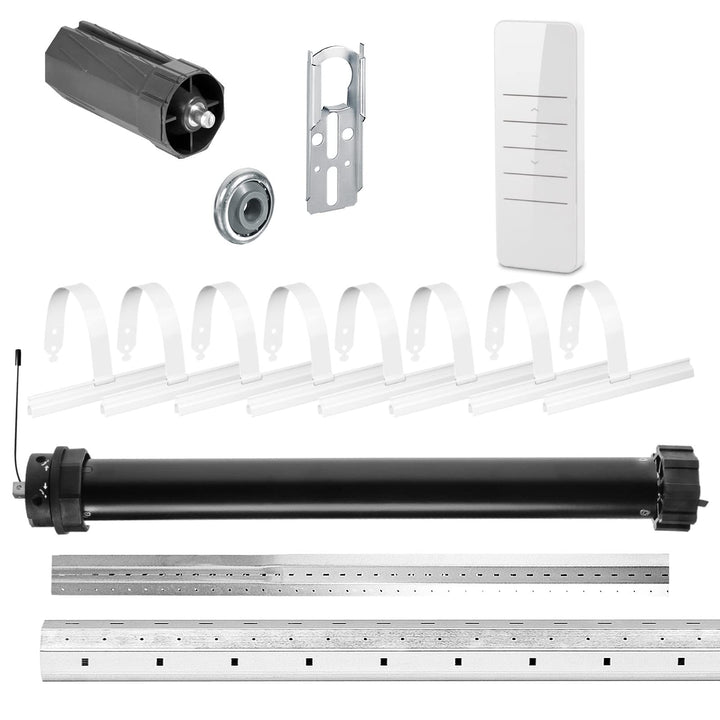 NOBILY Rolladen-Komplett-Set f. 60mm Achtkantwelle Mechanischer Funk Maxi-Rolladenmotor PR5 20Nm + M