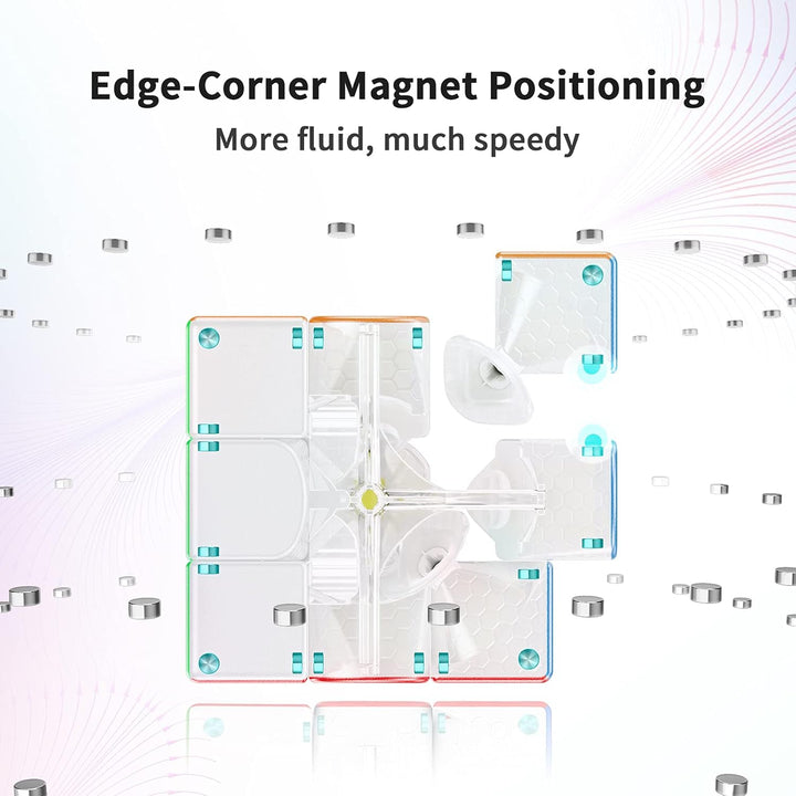 GAN11 M, 3x3 Magnetic Speed Cube Stickerless Gans Magic Cube Stickerless Cube Frosted Surface(Primar