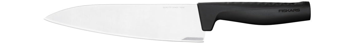 Fiskars Kochmesser, Hard Edge, Elegantes Design, Gesamtlänge: 33,1 cm, Rostfreier Stahl/Kunststoff,