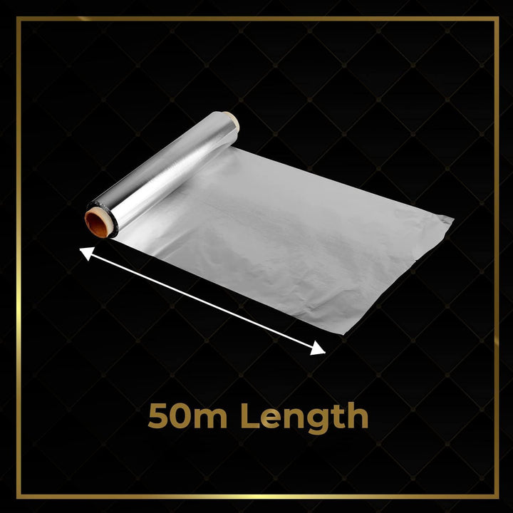Robuste Aluminiumfolie, 30 cm breit x 50 m lang (jede Rolle), 20 Mikrometer dick (2 Stück) – handels