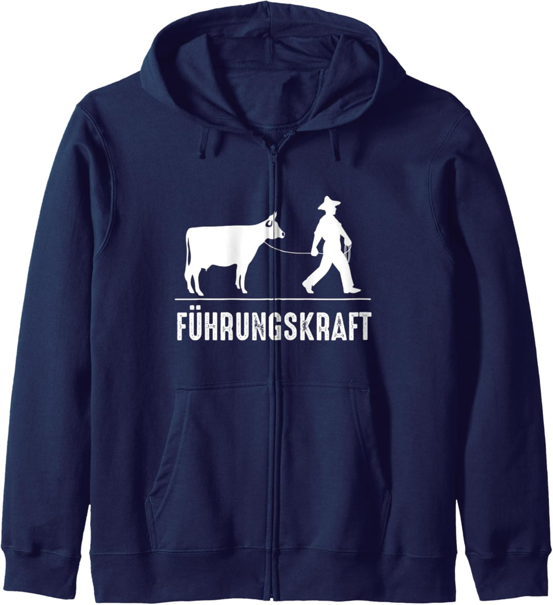 Führungskraft Landwirt Bauer Vieh Landwirtschaft Kuh Spruch Kapuzenjacke