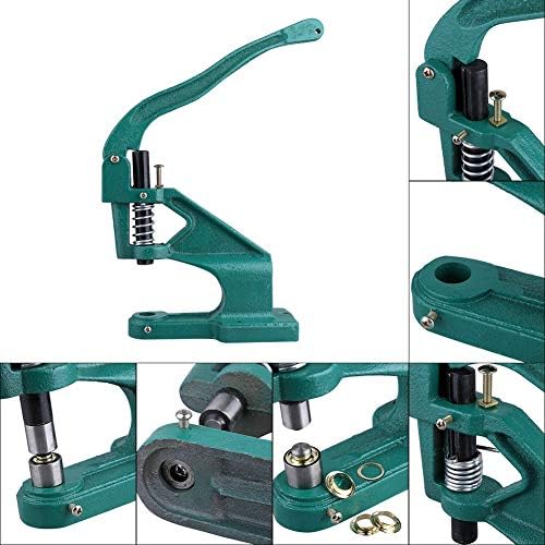 Ösenpresse, 900 Ösen Kit Lochgrösse 6 mm, 9 mm, 12 mm Hand eyeletpress locher Tool Ösenlochmaschine
