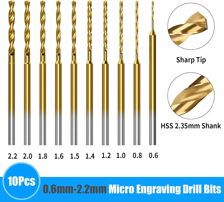 Handbohrer Elektrisch, Vankarr 3-Gang DIY Bohrer Wiederaufladbare Bohrmaschine mit 10 Bohrer, für Mo