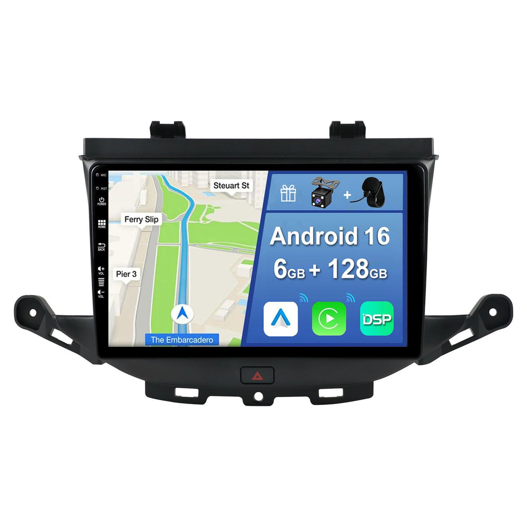 [6GB+128GB] Android 14 Autoradio für Opel Astra K/Buick Verano GS (2016-2020)-[Integriertes CarPlay/
