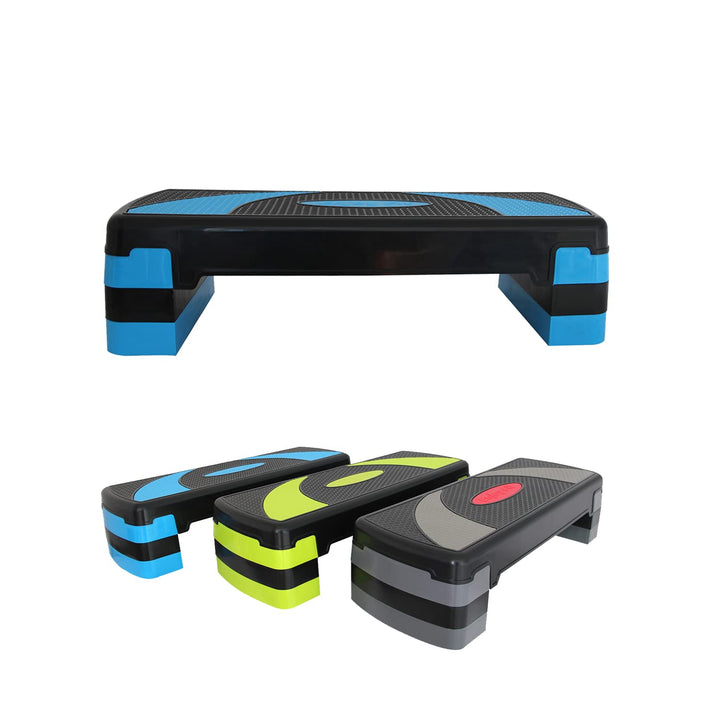 Enjoy Fit Aerobic Steppbrett XL Premium Extra Gross Inkl. 3-Fach Höhenverstellbarer Stepper, 78 x 30