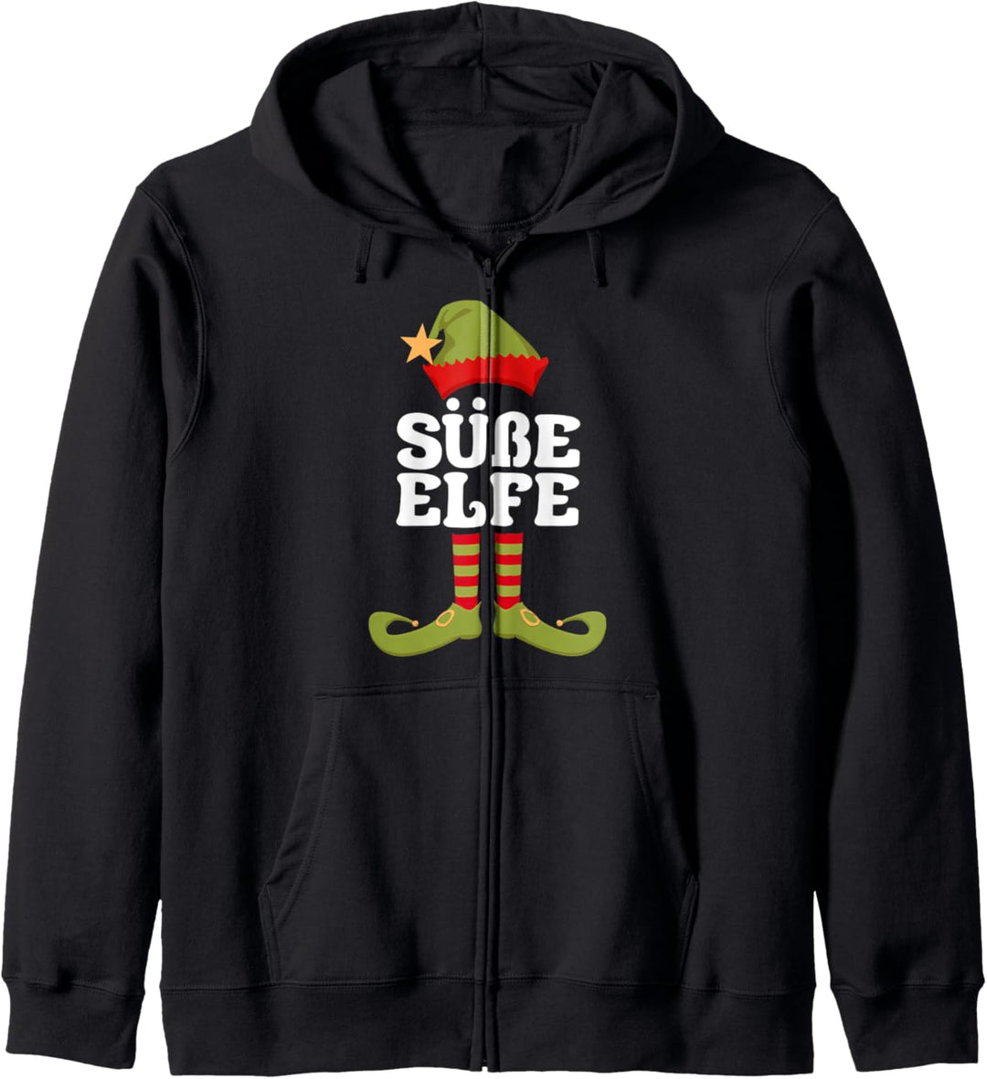Süsse Elfe Weihnachtself Weihnachten Kapuzenjacke