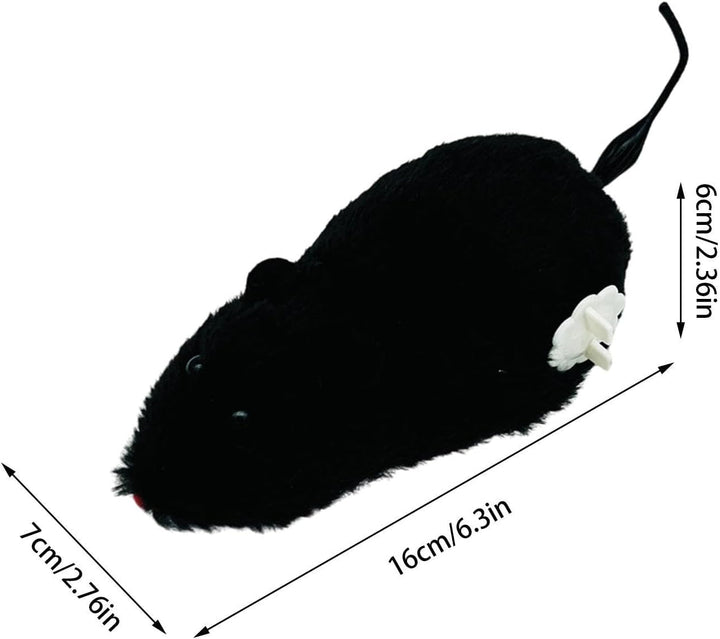 Aufziehbares Mäuse-Spielzeug, interaktives Katzenjagd-Maus-Spielzeug, Plüsch-Mäuse, zum Aufziehen, U