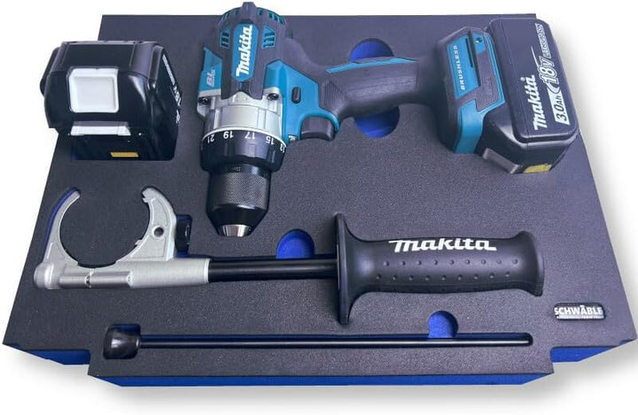 SCHWÄBLE® Schaumeinlage Schaumstoffeinlage für Makita Schlagbohrschrauber DHP486