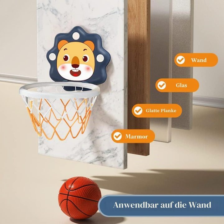 Hängender Basketballständer,Kinder Mini Basketball Korb Set,Basketballkorb fürs Zimmer Mit Bälle,Pum
