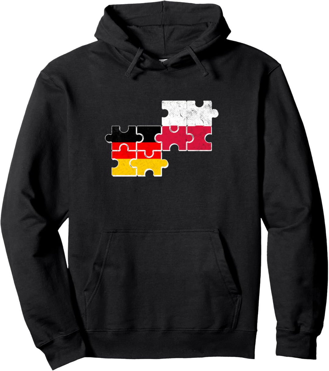 Polen Deutschland Herzschlag Flagge Deutsch Pole Pullover Hoodie