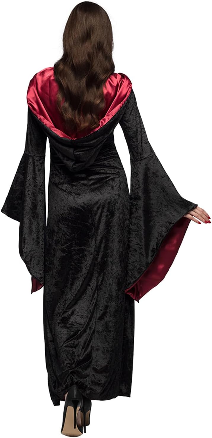 Boland - Vampir Lady Kostüm für Erwachsene, Faschingskostüme Damen, Horror Kostüm für Halloween oder