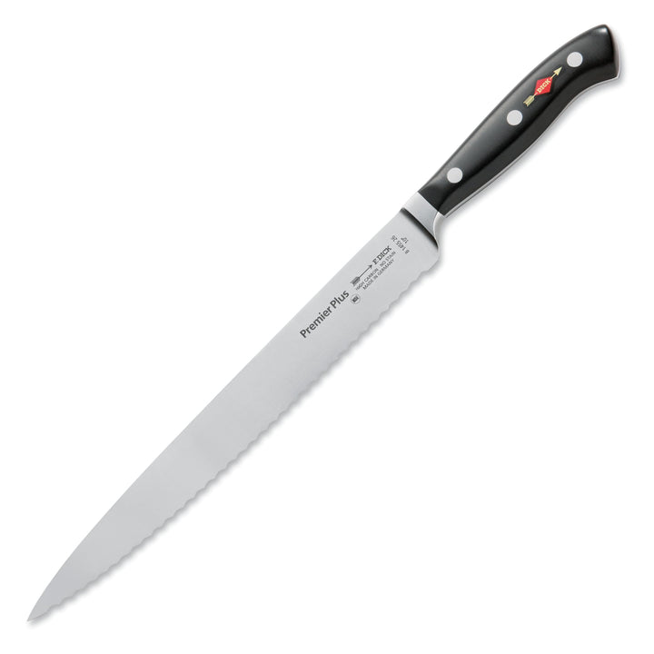 F. DICK Premier Plus Tranchiermesser mit Wellenschliff (Klingenlänge 26 cm, Kochmesser, Universalmes