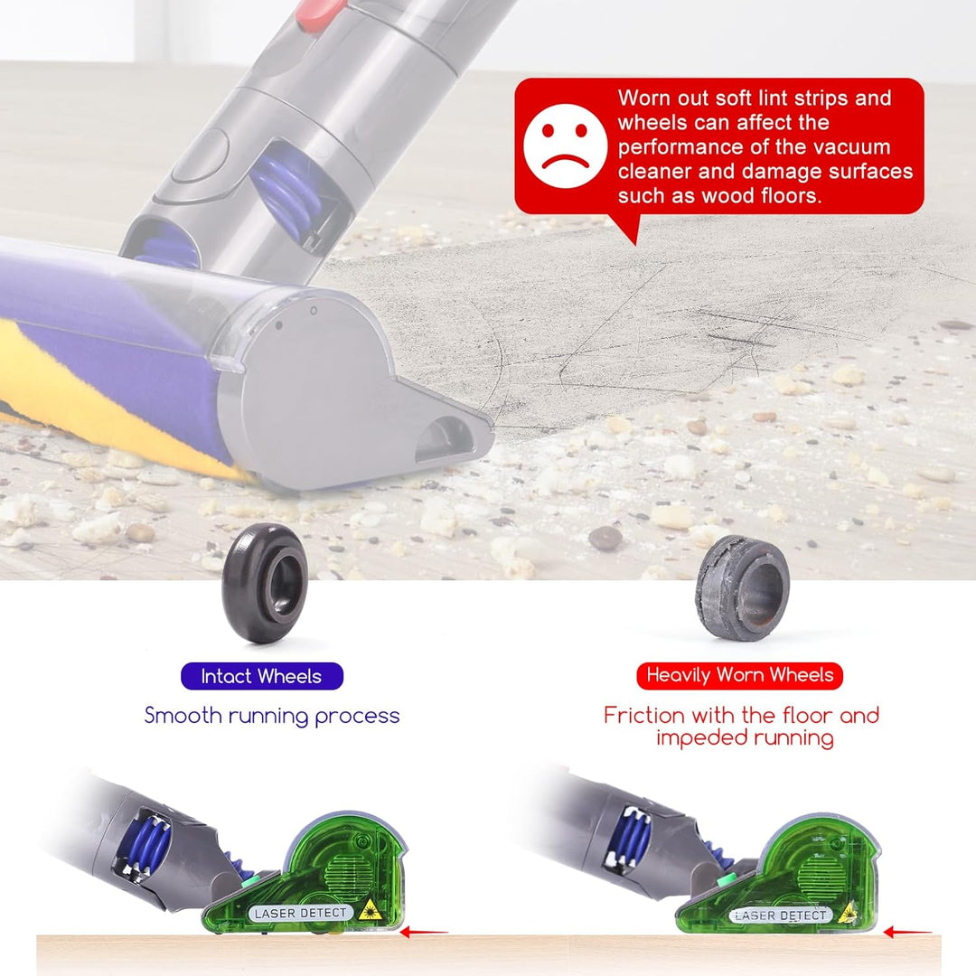 V15 V12 Bürste + Rollen für Dyson V12 Detect Slim Absolute Bürstenwalze, V15 Bürsten Zubehör, V8 /V1
