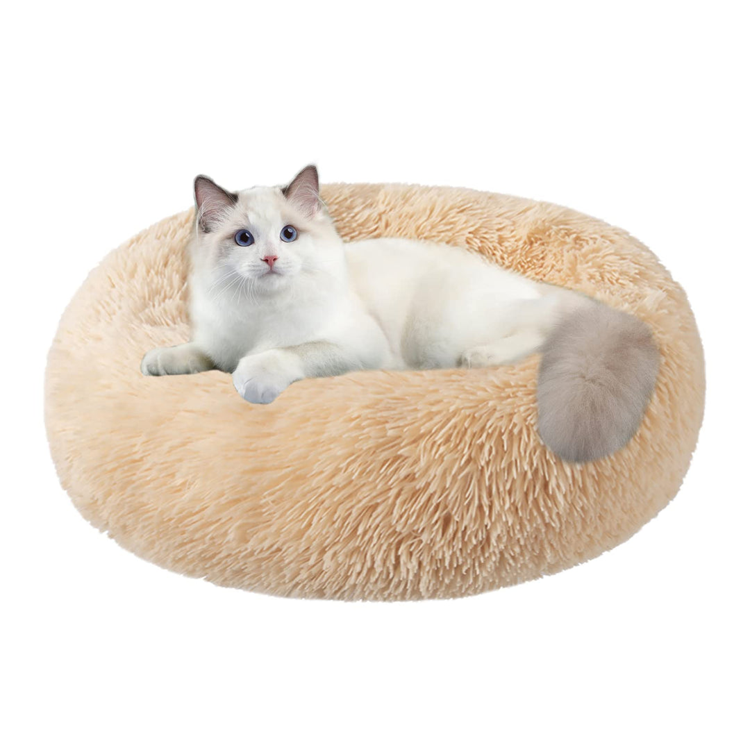 Nisrada Katzenbetten für Indoor-Katzen, 50cm, Hundebett für kleine Melium-grosse Hunde, waschbares,