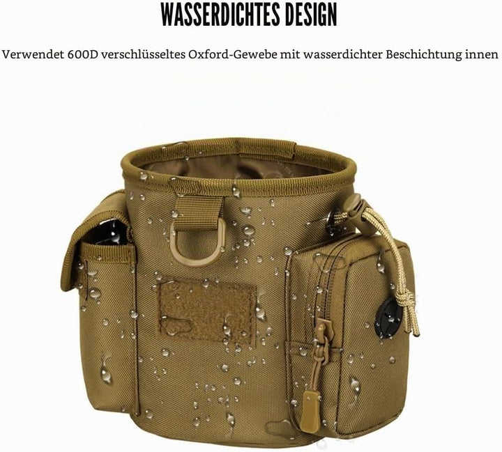 DONGKER Trainingstasche für Hunde, wasserdichte Hunde Leckerlibeutel, Multifunktional Leckerlitasche