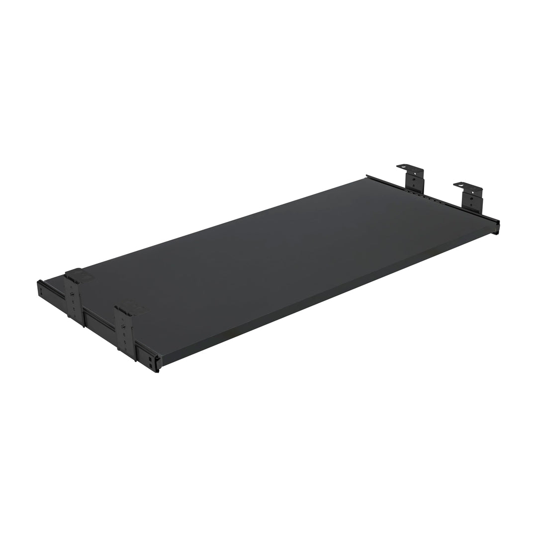 FIX&amp;EASY Tastaturauszug mit Tastaturablage 800X300mm schwarz matt Dekor, Auszugschienen schwarz 300m