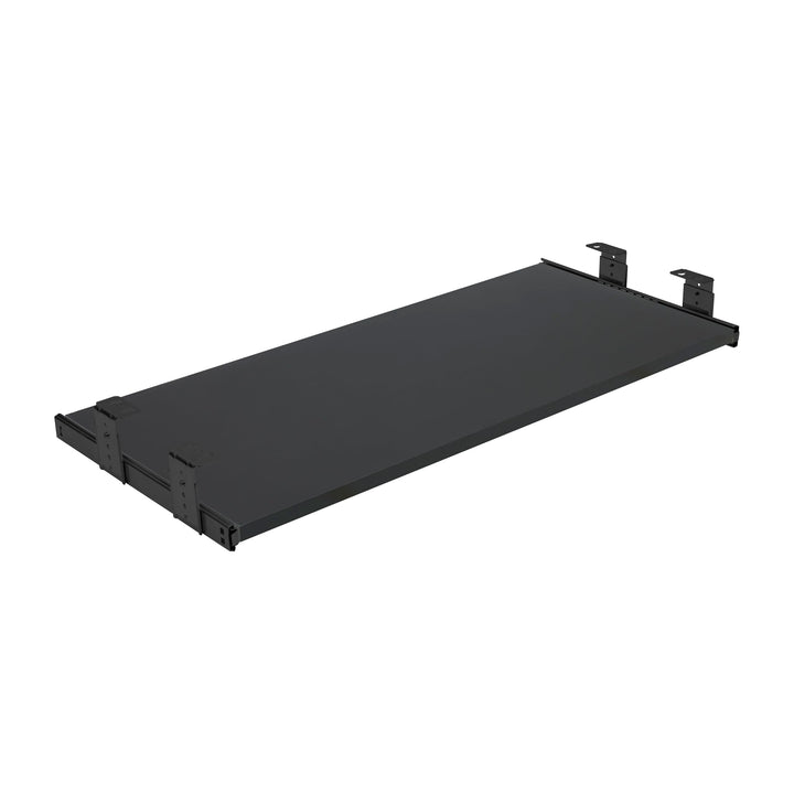 FIX&amp;EASY Tastaturauszug mit Tastaturablage 800X300mm schwarz matt Dekor, Auszugschienen schwarz 300m