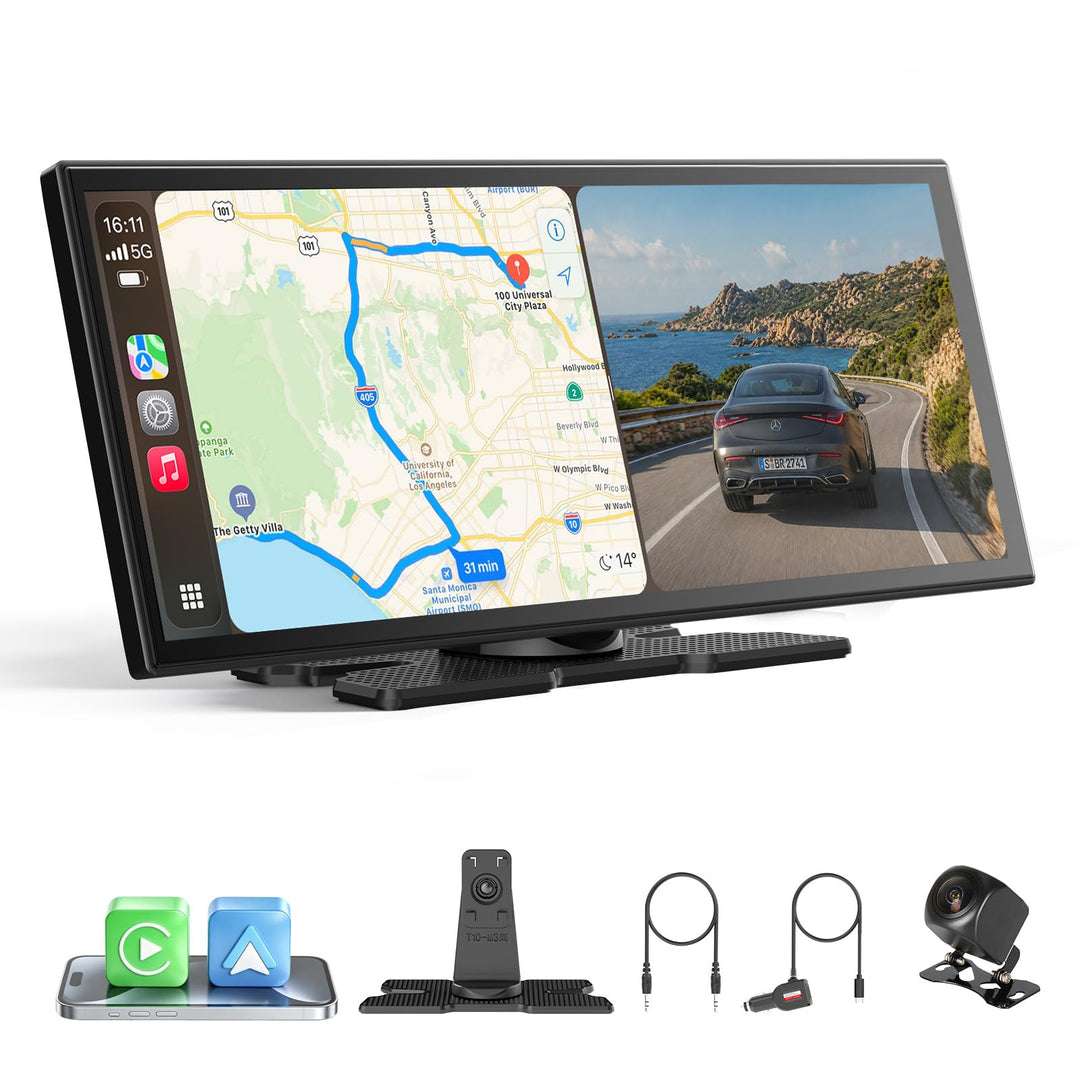 OTTOCAST ScreenFlow, Carplay Display mit YouTube, 11,4 Zoll Carplay Android Auto car Multimedia Play