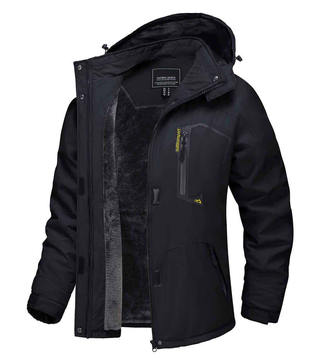 TACVASEN Damen Übergangsjacke Warm Winterjacke Gefüttert Wanderjacke Ski Jacket mit Wasserdichtem Re