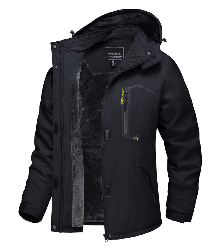 TACVASEN Damen Übergangsjacke Warm Winterjacke Gefüttert Wanderjacke Ski Jacket mit Wasserdichtem Re