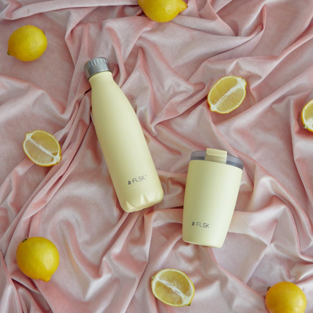 FLSK Trinkflasche – Premium Edelstahl Thermosflasche – 100% auslaufsicher &amp; kohlensäuregeeignet – hä