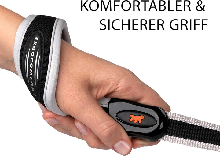 Ferplast ERGOCOMFORT Kurze Hundeleine aus Nylon, ergonomischer Griff, weiche Polsterung, Länge 55 cm