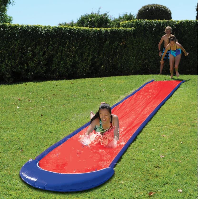 Generisch Wasserrutsche für Familie, Garten Wasserrutsche mit Sprinkler, Robuste Einzelrutsche für d