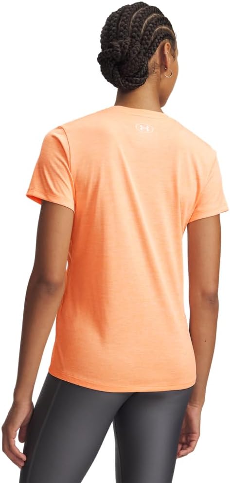 Under Armour Damen Fitness T-Shirt und Tank Tech 1/2 Zip S Orange Bloc, S Orange Bloc