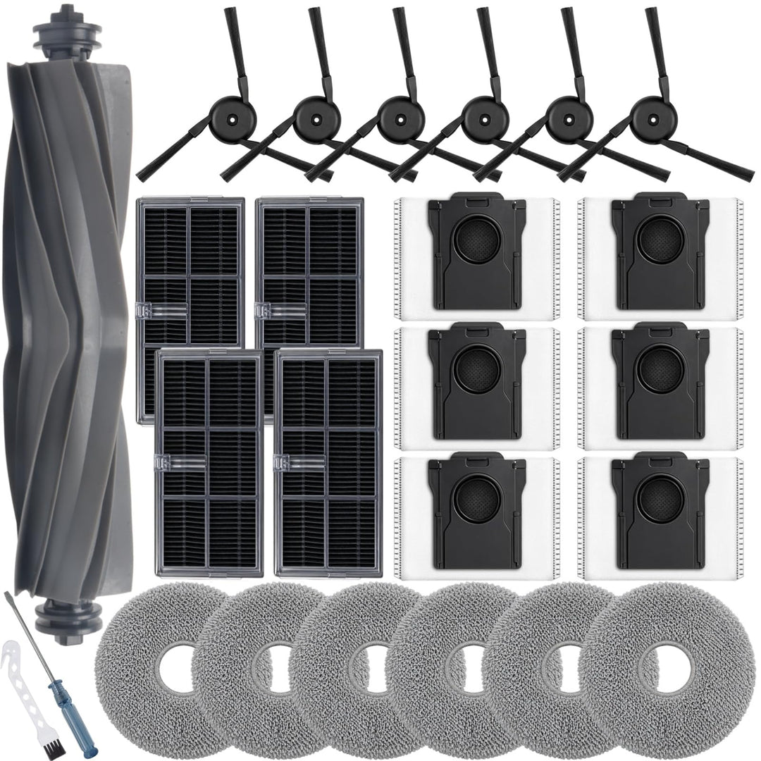 Bluearks 21Pcs Zubehörset für Dreame X40 Ultra Complete Roboter Saugroboter, 1 Hauptbürste, 4 Filter