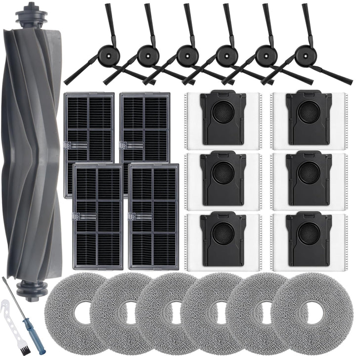 Bluearks 21Pcs Zubehörset für Dreame X40 Ultra Complete Roboter Saugroboter, 1 Hauptbürste, 4 Filter