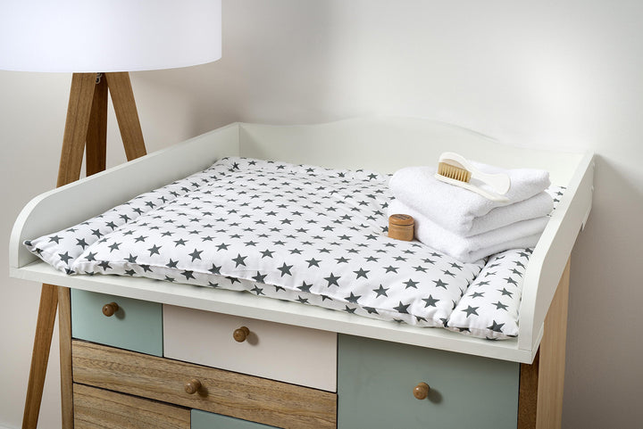 KraftKids Wickelaufsatz weiss passend für HEMNES Kommode
