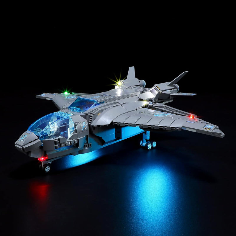 BRIKSMAX 76248 Led Licht für Lego Der Quinjet der Avengers - Compatible with Lego Marvel Bausteinen