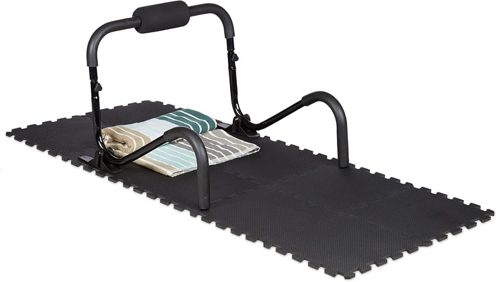 Relaxdays 96 Bodenschutzmatten 30x30cm, 8,6m², erweiterbar, stossdämpfende Schutz Unterlagen für Fit