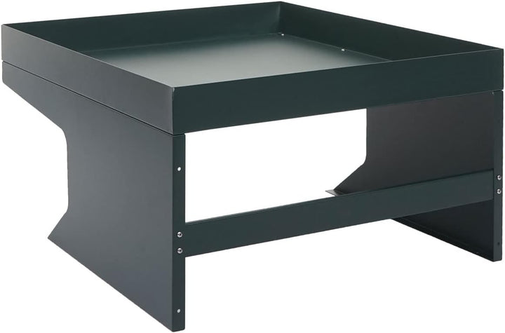 Mendler Mähroboter-Garage mit Pflanzkasten HWC-G60AM, Dach Unterstand für Rasenmäher, Metall 37x60x7