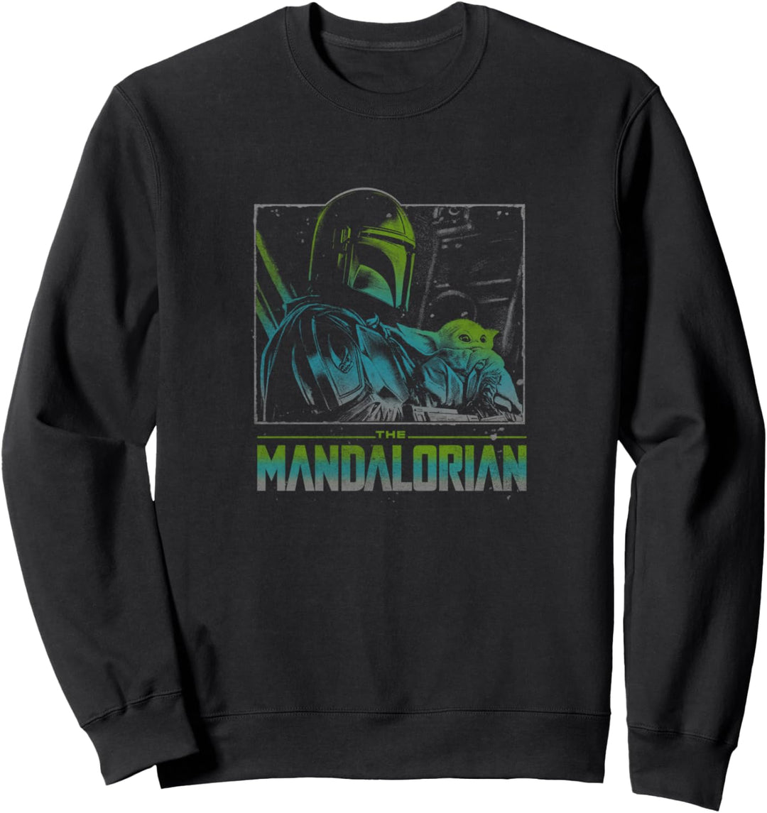 Star Wars: The Mandalorian & The Child Color Pop Poster Sweatshirt