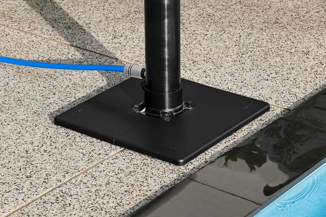 Bestway | SolarFlow Aussendusche 8L / 50 x 50 x 218 cm schwarz-silber, 50 x 50 x 218 cm schwarz-silb