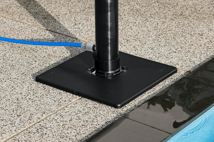 Bestway | SolarFlow Aussendusche 8L / 50 x 50 x 218 cm schwarz-silber, 50 x 50 x 218 cm schwarz-silb