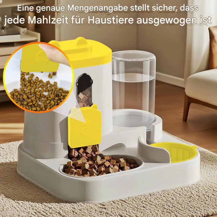 Automatischer Katzenfutterspender Und Wasserspender - 2 In 1 Automatischer Haustierfutterspender,Aut